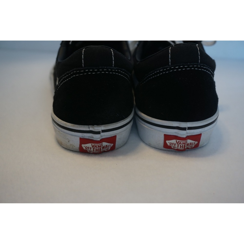 Vans Ward Black White Suede Canvas Low Top Skate Shoes Kids Youth 5.0 - Picture 4 of 7